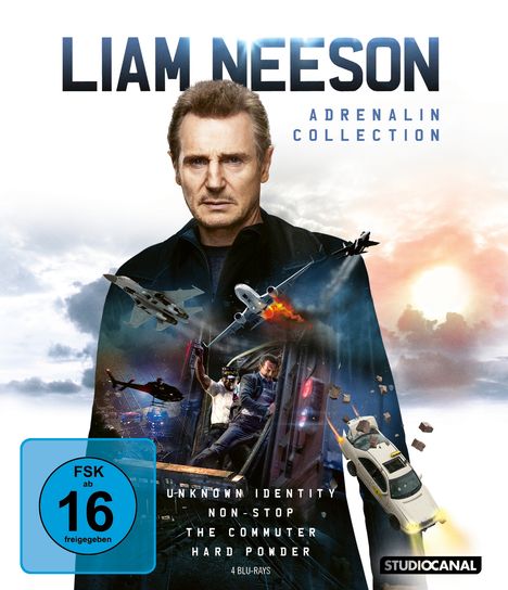 Liam Neeson Adrenalin Collection (Blu-ray), 4 Blu-ray Discs