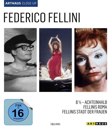 Federico Fellini Arthaus Close-Up (Blu-ray), 3 Blu-ray Discs