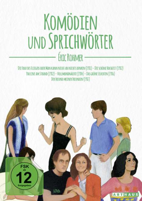 Eric Rohmer: Komödien und Sprichwörter, 6 DVDs