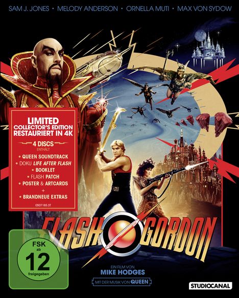 Flash Gordon (Collector's Edition) (Blu-ray im Digipak), 3 Blu-ray Discs und 1 CD