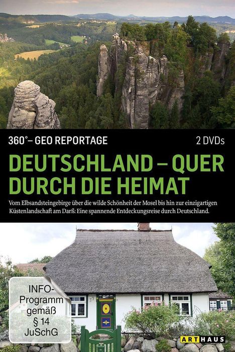 360° Geo-Reportage: Deutschland - Quer durch die Heimat, 2 DVDs
