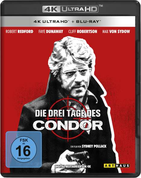 Die drei Tage des Condor (Ultra HD Blu-ray &amp; Blu-ray), 1 Ultra HD Blu-ray und 1 Blu-ray Disc