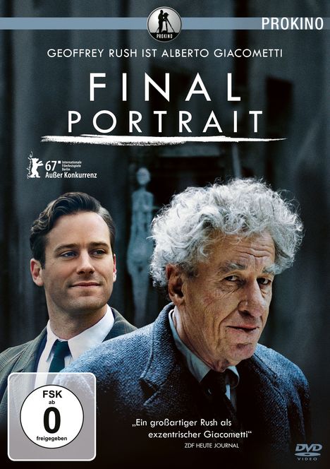 Final Portrait, DVD