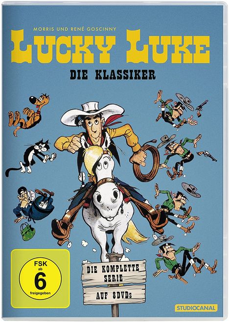 Lucky Luke - Die Klassiker (Komplette Serie), 8 DVDs