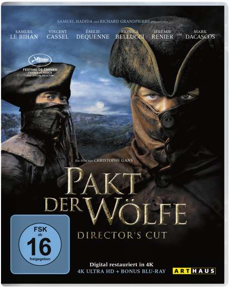 Pakt der Wölfe (Ultra HD Blu-ray &amp; Blu-ray), 1 Ultra HD Blu-ray und 1 Blu-ray Disc