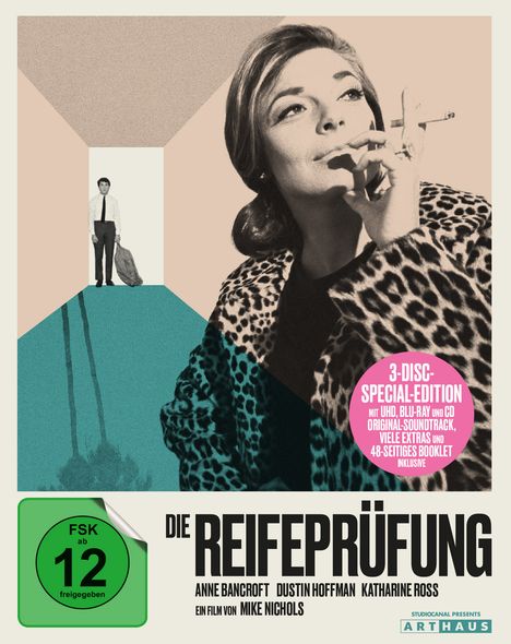 Die Reifeprüfung (Collector's Edition) (Ultra HD Blu-ray & Blu-ray), 1 Ultra HD Blu-ray, 1 Blu-ray Disc und 1 CD