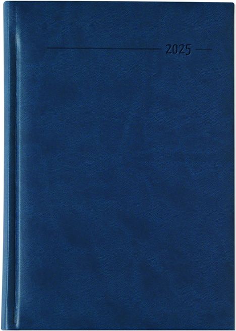 Buchkalender Tucson blau 2025 - Büro-Kalender A5 - Cheftimer - 1 Tag 1 Seite - 352 Seiten - Tucson-Einband - Termin-Planer - Zettler, Buch