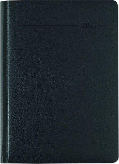 Buchkalender Balacron schwarz 2025 - Büro-Kalender A5 - Cheftimer - 1 Tag 1 Seite - 416 Seiten - Balacron-Einband - Zettler, Buch