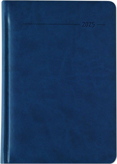 Buchkalender Tucson blau 2025 - mit Registerschnitt - Büro-Kalender A5 - 1 Tag 1 Seite - 416 Seiten - Tucson-Einband - Zettler, Buch