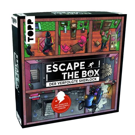 Sebastian Frenzel: TOPP Escape The Box - Der verfolgte Sherlock Holmes: Das ultimative Escape-Room-Erlebnis als Gesellschaftsspiel!, Spiele