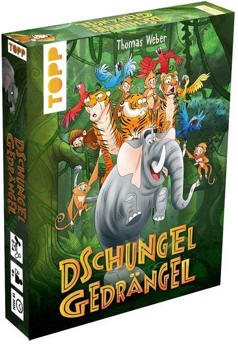Thomas Weber: Dschungelgedrängel - Das Kartenspiel für tierischen Tumult, Spiele