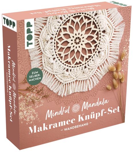 Mindful Mandala - Makramee-Knüpf-Set: Wandbehang. Mit Anleitung und Material zum Selberknüpfen, Diverse