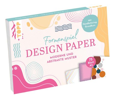 Ludmila Blum: Design Paper A5 Formenspiel. Mit Handlettering-Grundkurs, Diverse