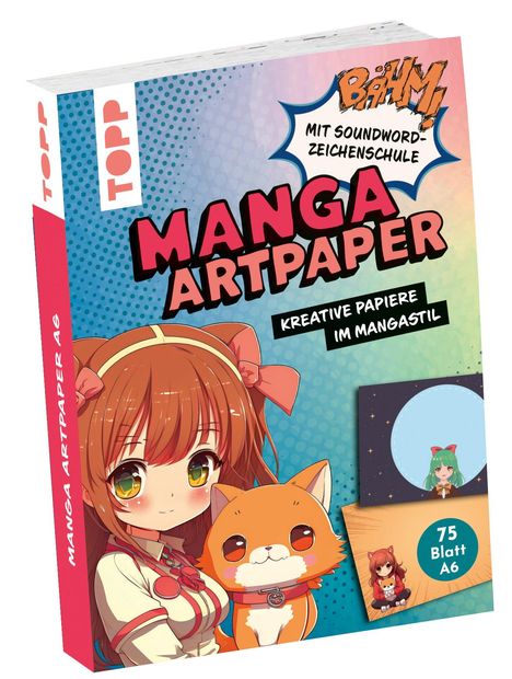 Gecko Keck: Manga Art Paper in DIN A6. Mit Soundword- Zeichenschule, Diverse