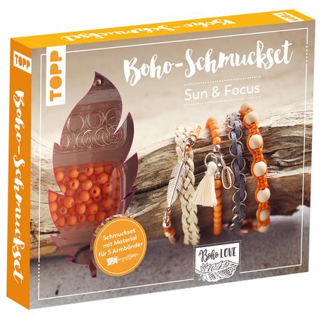 Elke Eder: Boho-Schmuckset Sun &amp; Focus (Orange), Diverse