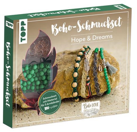 Elke Eder: Boho-Schmuckset Hope &amp; Dreams (Grün), Diverse