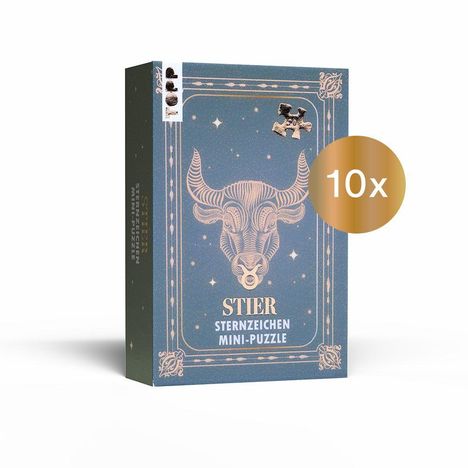Nachfüllset: Sternzeichen Mini-Puzzle Stier 10 St., Diverse