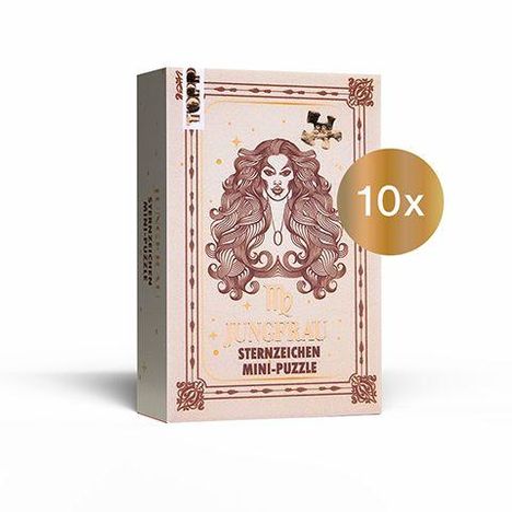 Nachfüllset: Sternzeichen Mini-Puzzle Jungfrau 10 St., Diverse