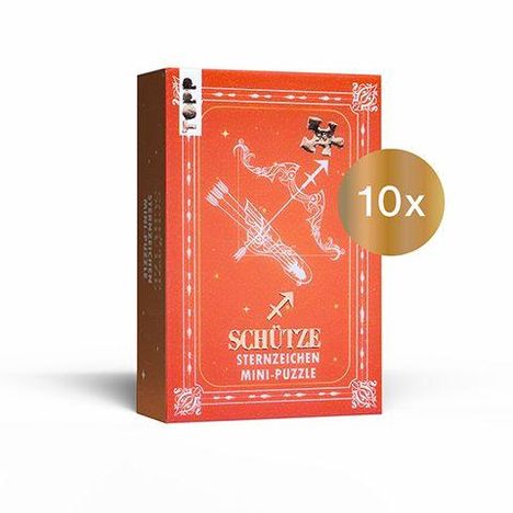 Nachfüllset: Sternzeichen Mini-Puzzle Schütze 10 St., Diverse
