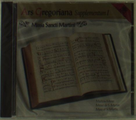 Ars Gregoriana Supplementum I, CD