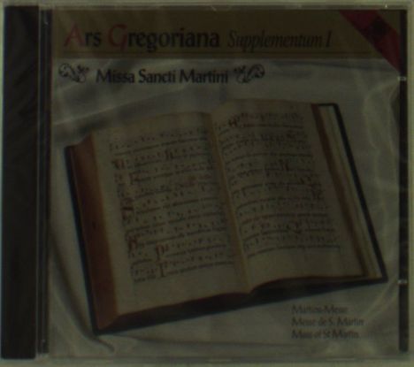 Ars Gregoriana Supplementum I, CD