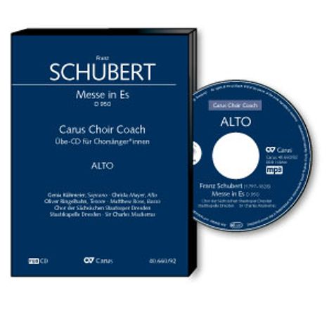 Carus Choir Coach: Schubert, Messe Es-Dur D.960 (Alt), 3 CDs