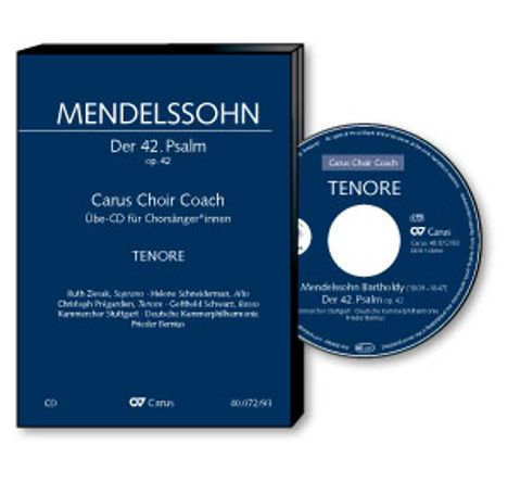Carus Choir Coach - Felix Mendelssohn: Der 42. Psalm "Wie der Hirsch schreit" (Tenor), CD