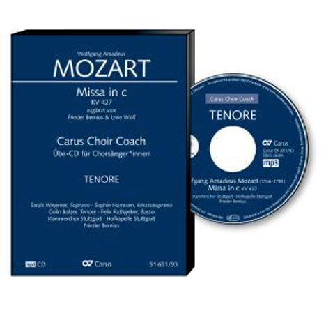 Carus Choir Coach - Wolfgang Amadeus Mozart: Missa c-moll KV 427 (Tenor), CD