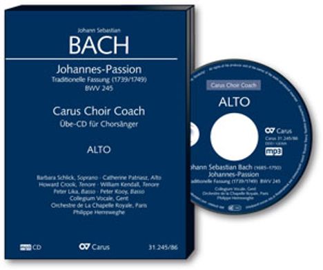 Carus Choir Coach - Johann Sebastian Bach: Johannes-Passion BWV 245 (Alt), CD
