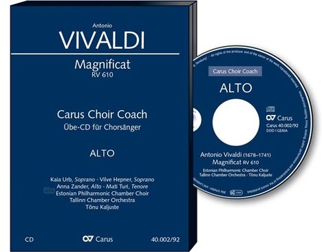 Carus Choir Coach - Antonio Vivaldi: Magnificat RV 610 (Alt), CD