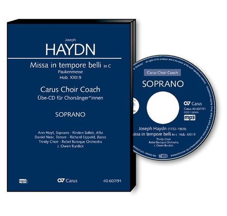 Carus Choir Coach - Joseph Haydn: Missa in tempore belli (Paukenmesse) (Sopran), CD