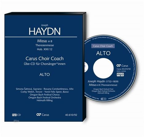 Carus Choir Coach - Joseph Haydn: Missa B-Dur (Theresienmesse) (Alt), CD