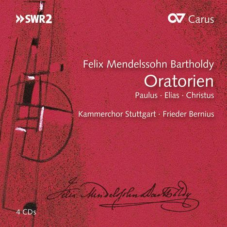 Felix Mendelssohn Bartholdy (1809-1847): Die Oratorien, 4 CDs