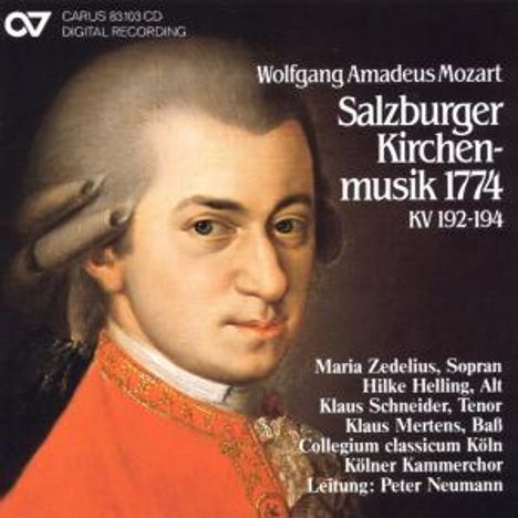 Wolfgang Amadeus Mozart (1756-1791): Messen KV 192 &amp; 194, CD
