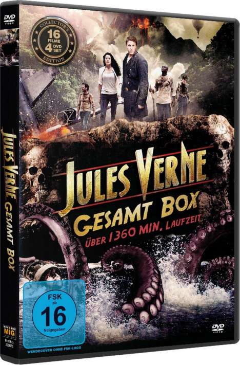 Jules Verne Gesamtbox (16 Filme auf 4 DVDs), 4 DVDs