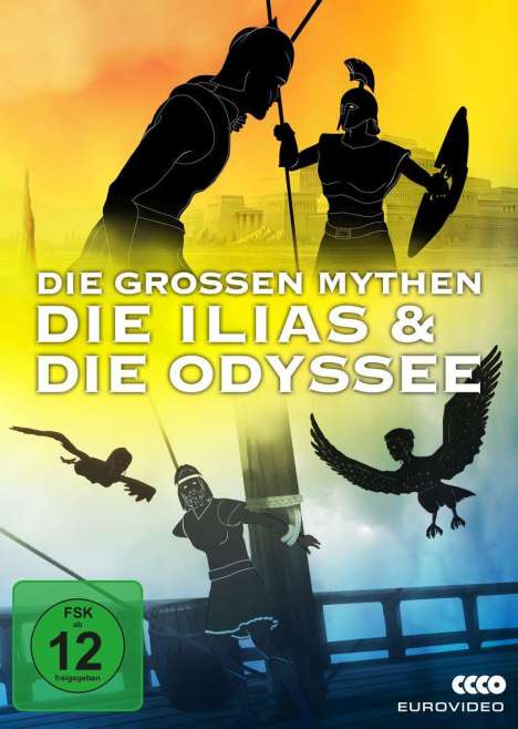 Die großsen Mythen - Die Ilias &amp; Die Odyssee, 4 DVDs
