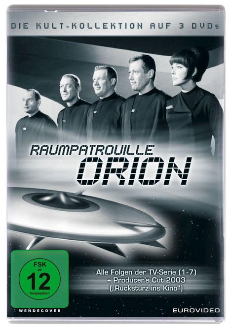 Raumpatrouille Orion - Kult-Kollektion (Digipack), 3 DVDs