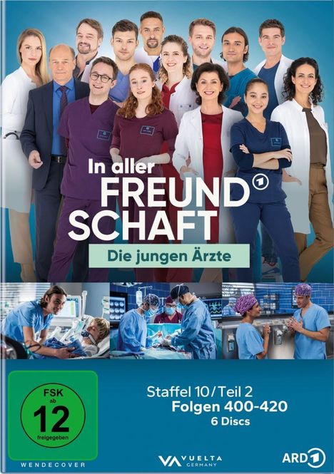 In aller Freundschaft - Die jungen Ärzte Staffel 10 (Folgen 400-420), 6 DVDs