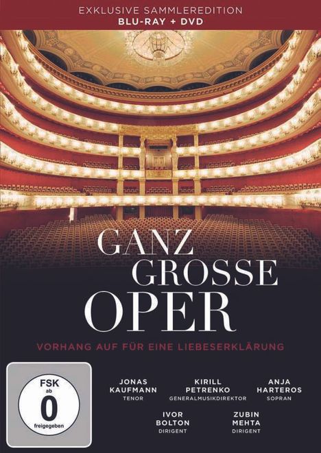 Ganz grosse Oper - Vorhang auf für eine Liebeserklärung (Blu-ray &amp; DVD), 1 Blu-ray Disc und 1 DVD