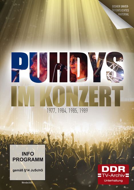 Im Konzert: Puhdys 1977, 1984, 1985, 1989, 2 DVDs
