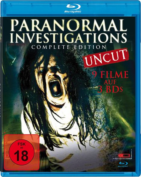 Paranormal Investigations (9 Filme auf 3 Blu-rays), 3 Blu-ray Discs