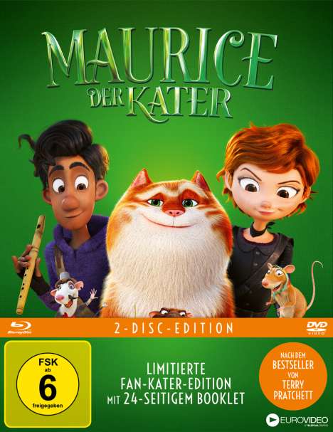 Maurice der Kater (Blu-ray &amp; DVD im Mediabook), 1 Blu-ray Disc und 1 DVD