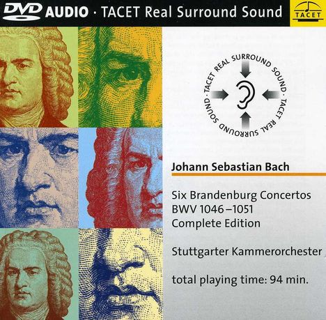 Johann Sebastian Bach (1685-1750): Brandenburgische Konzerte Nr.1-6, DVD-Audio