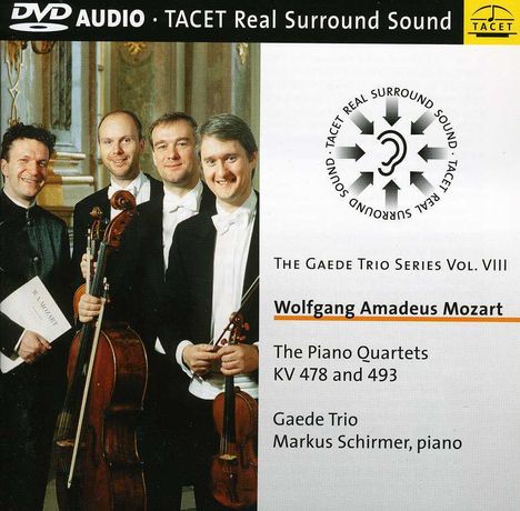 Wolfgang Amadeus Mozart (1756-1791): Klavierquartette Nr.1 &amp; 2, DVD-Audio