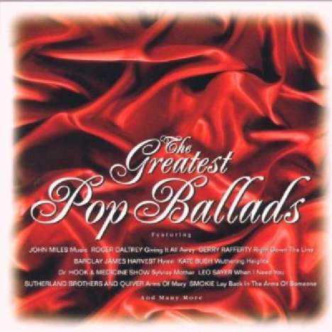 The Greatest Pop Ballads, 2 CDs