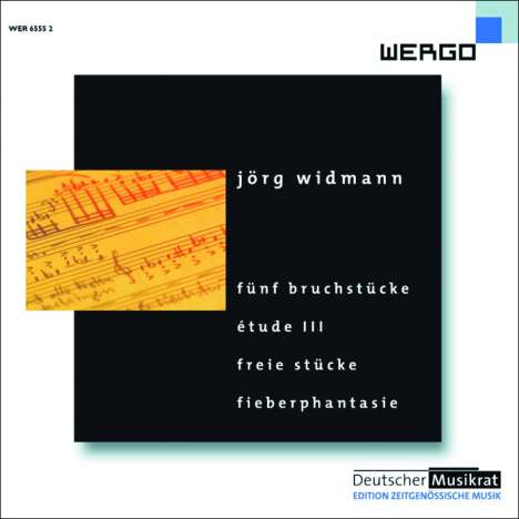 Jörg Widmann (geb. 1973): Fünf Bruchstücke, CD