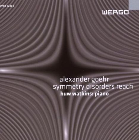 Alexander Goehr (1932-2024): Symmetry discorders reach op.73, CD