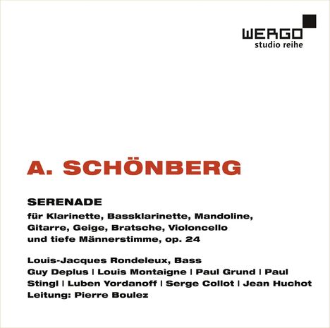 Arnold Schönberg (1874-1951): Serenade op.24, CD