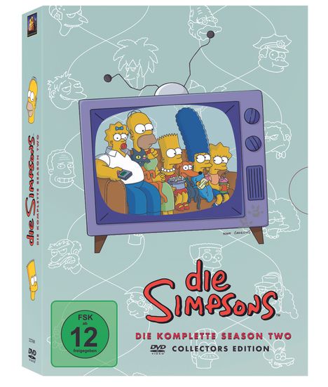 Die Simpsons Staffel 2, 4 DVDs