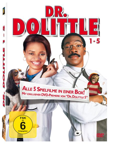 Doctor Dolittle 1-5, 5 DVDs
